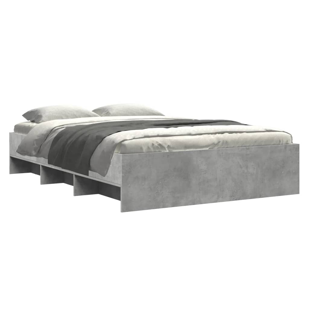 Sengeramme betonggrå 120x190 cm konstruert tre