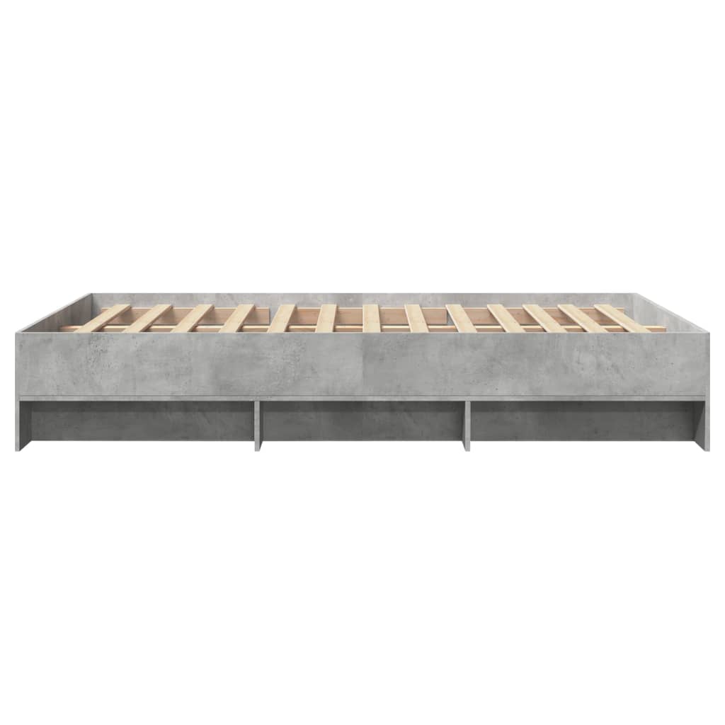 Sengeramme betonggrå 120x190 cm konstruert tre