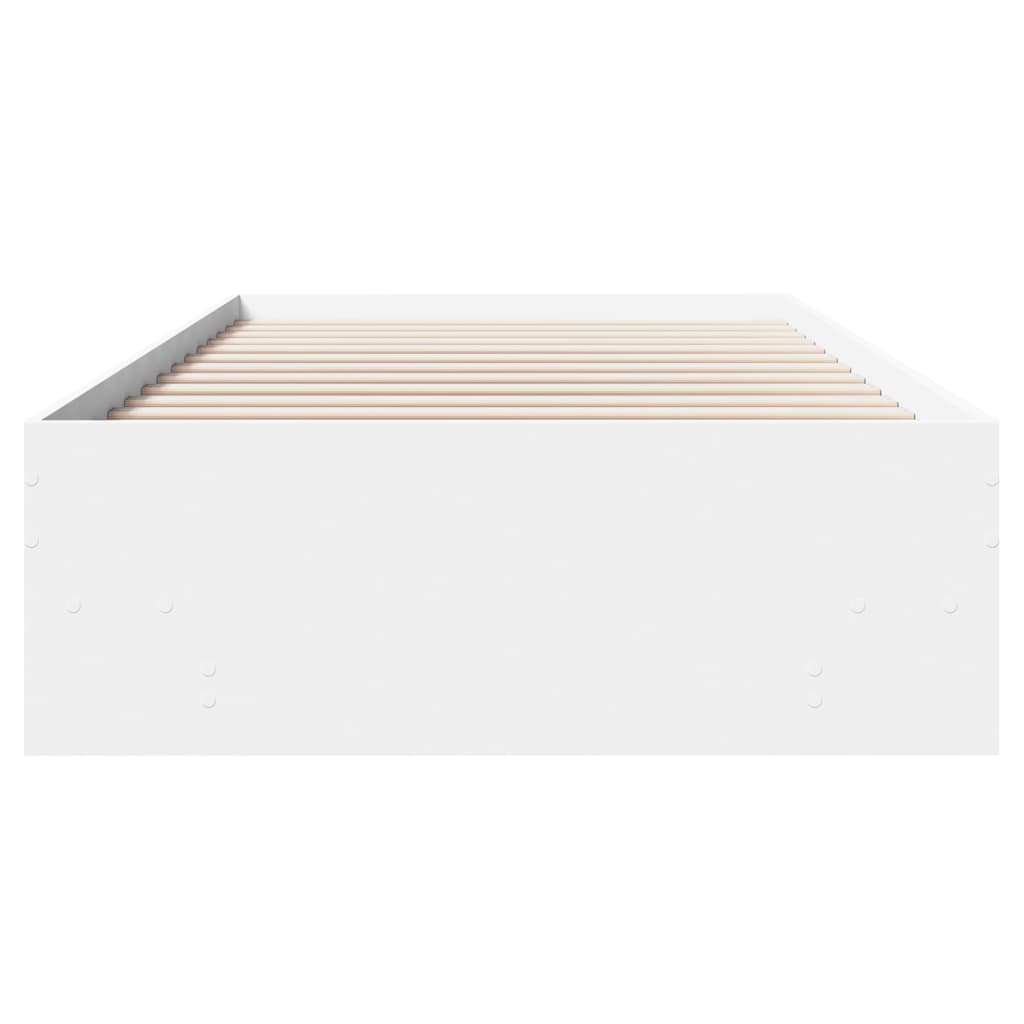 Sengeramme hvit 90x190 cm konstruert tre