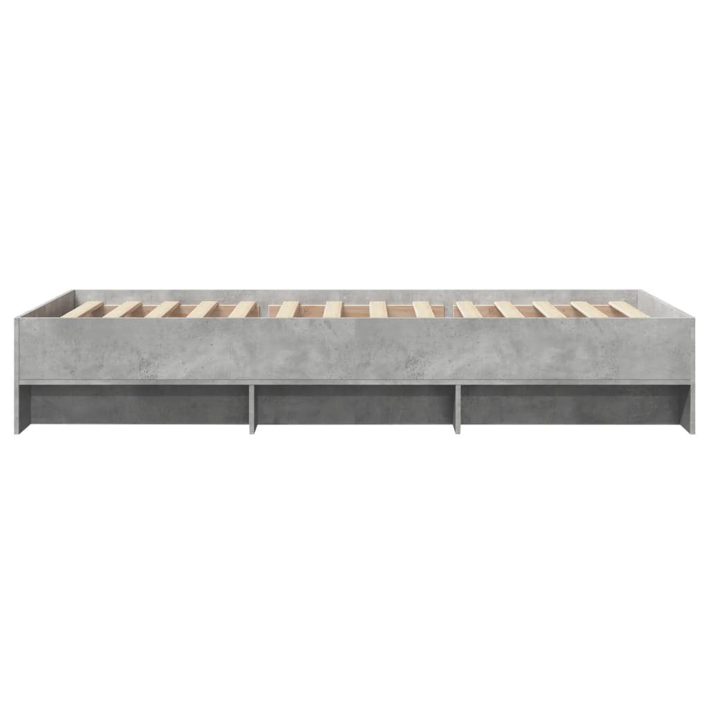 Sengeramme betonggrå 90x190 cm konstruert tre
