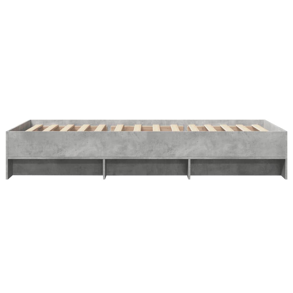 Sengeramme betonggrå 75x190 cm konstruert tre