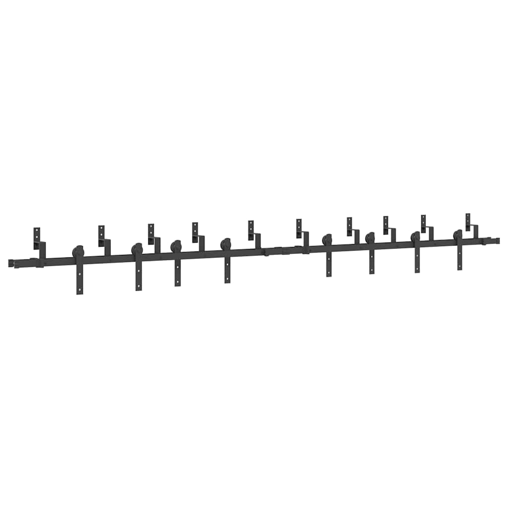 Utstyr for skyvedør 366 cm stål svart
