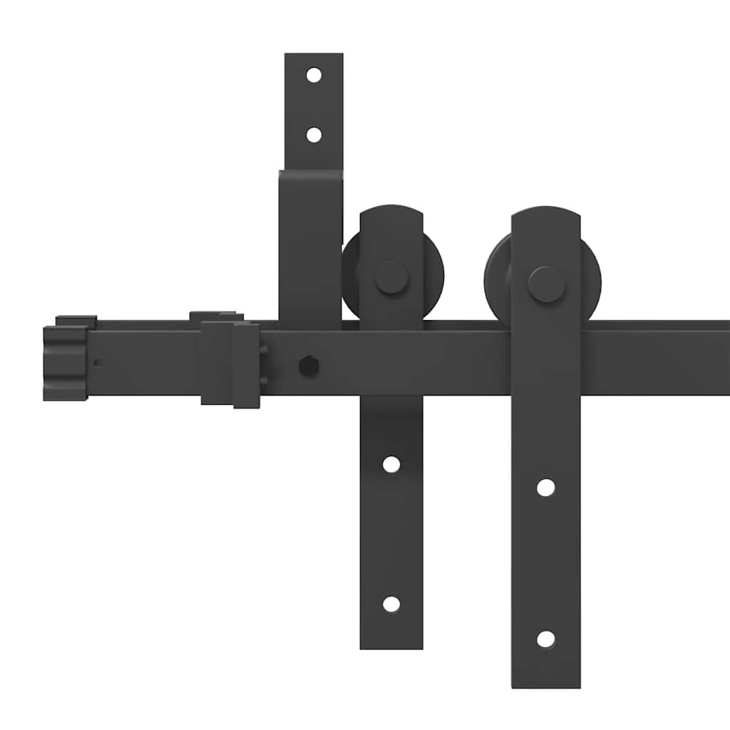 Utstyr for skyvedør 427 cm stål svart
