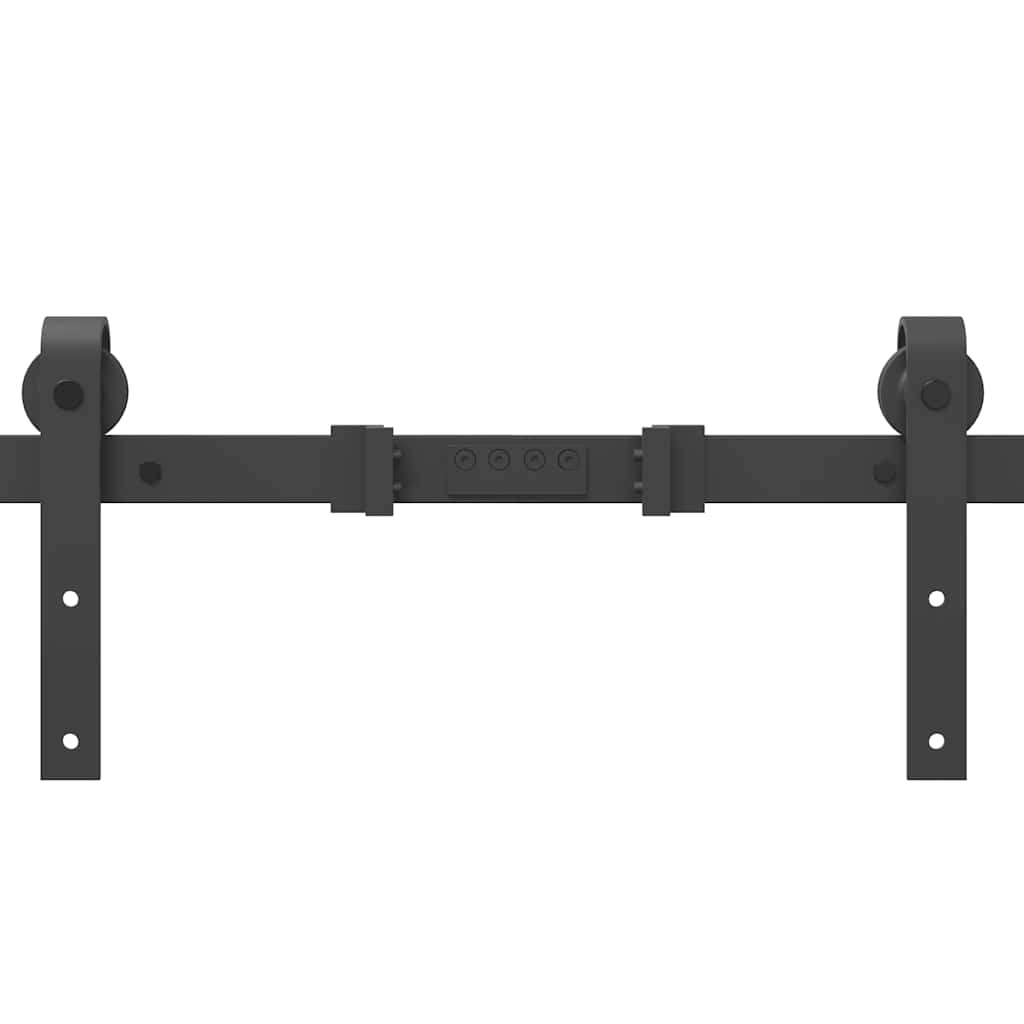 Utstyr for skyvedør 427 cm stål svart vidaXL