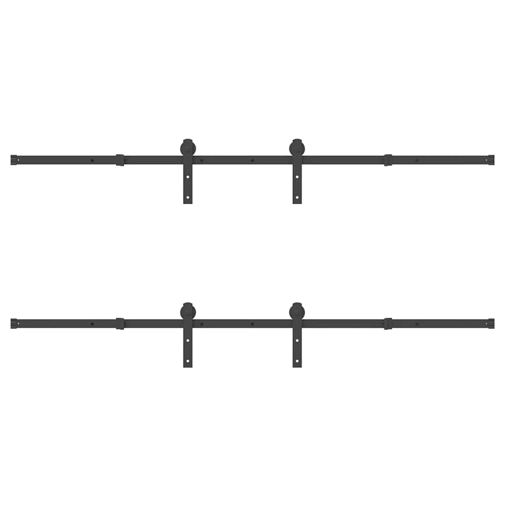 Utstyr for skyvedør 427 cm stål svart