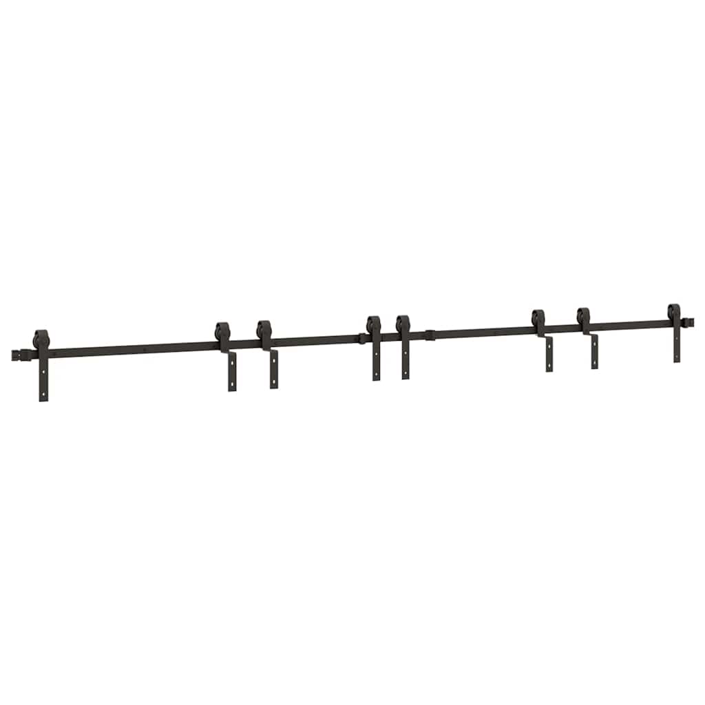 Utstyr for skyvedør 366 cm stål svart