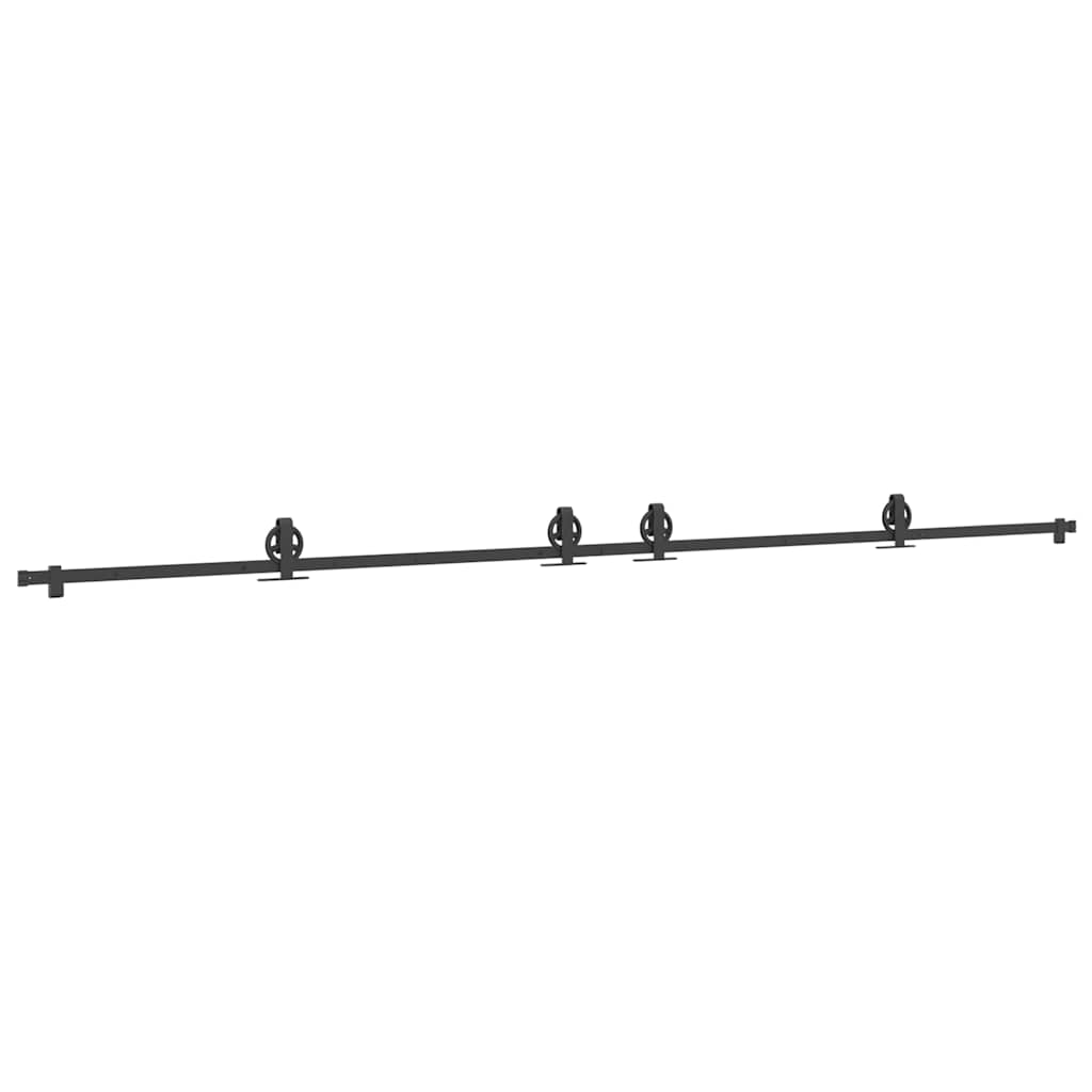 Utstyr for skyvedør 400 cm stål svart
