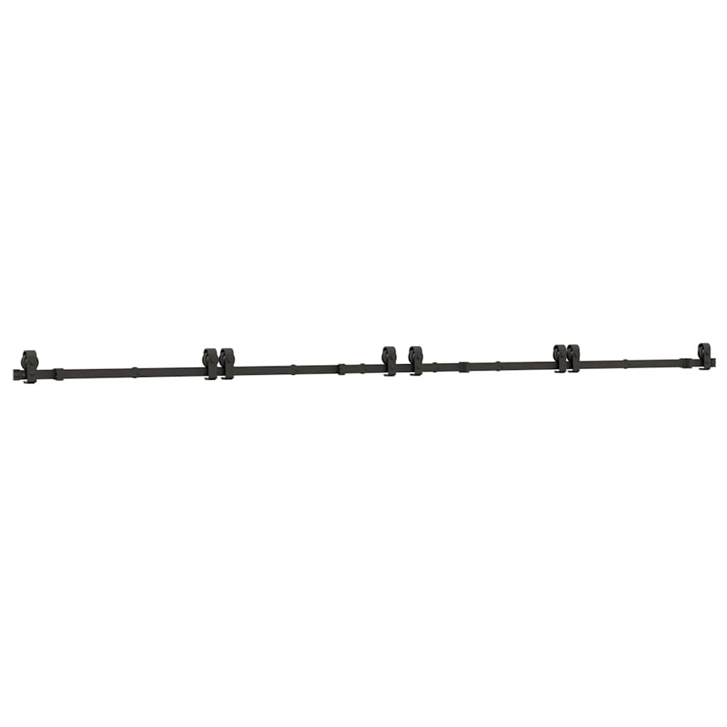 Utstyr for skyvedør 366 cm stål svart