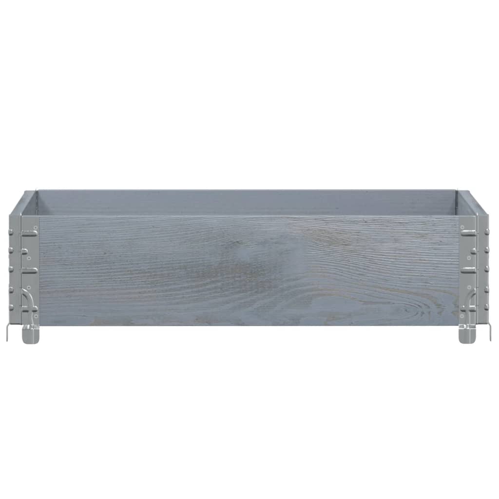 Pallekarmer grå 80x60 cm heltre furu
