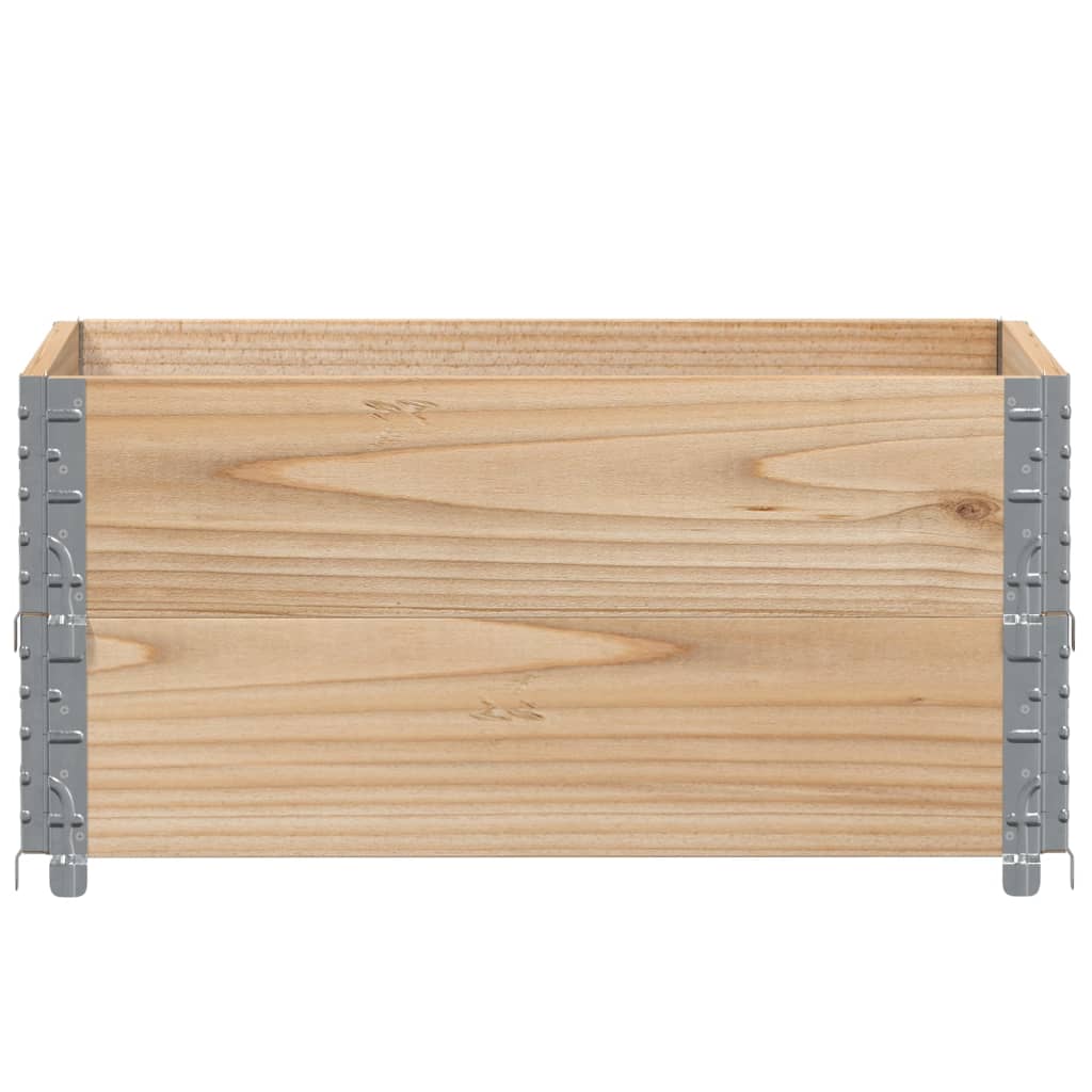 Pallekarmer 2 stk grå 80x60 cm heltre furu
