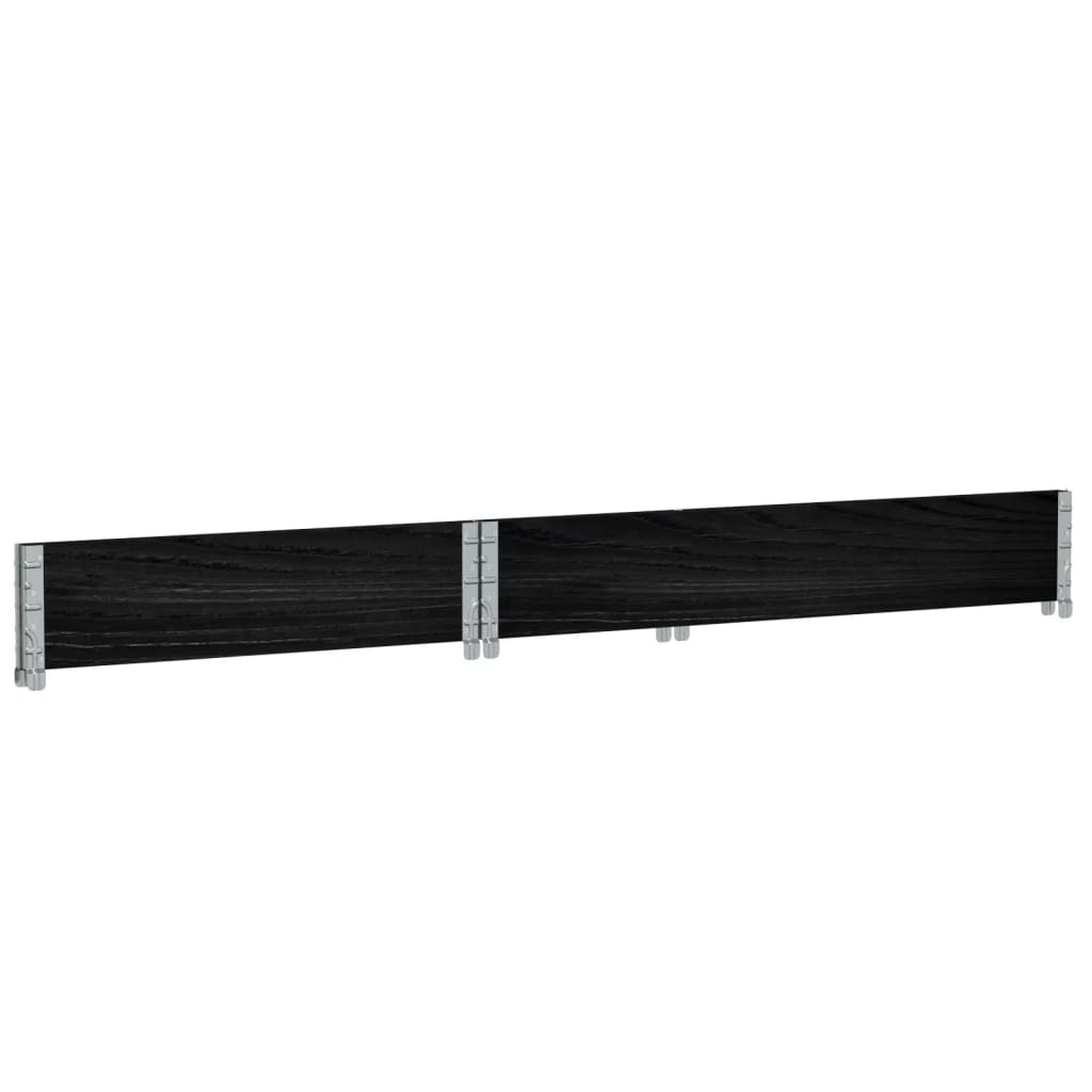 Pallekarmer svart 120x80 cm heltre furu vidaXL