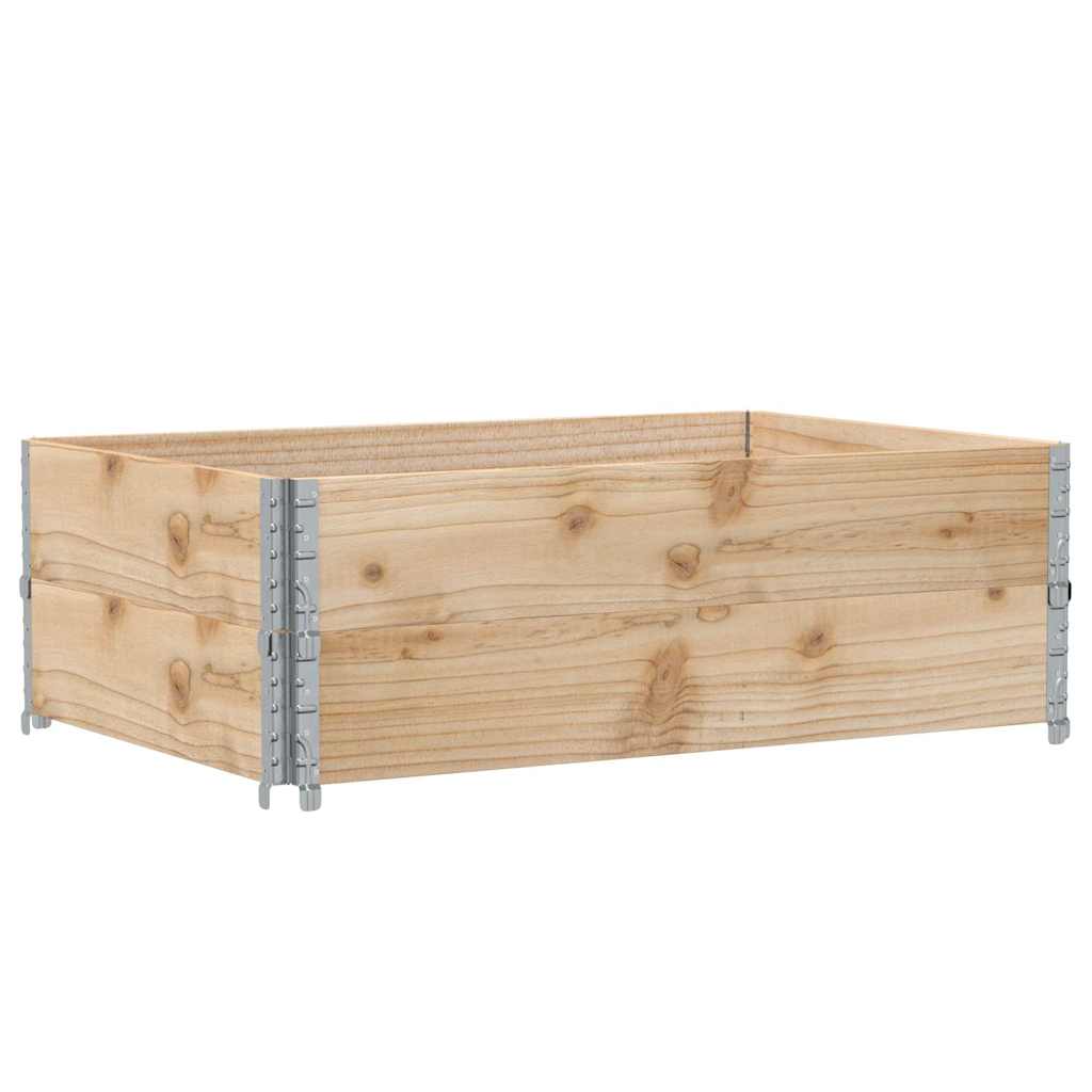 Pallekarmer 2 stk 120x80 cm heltre furu vidaXL