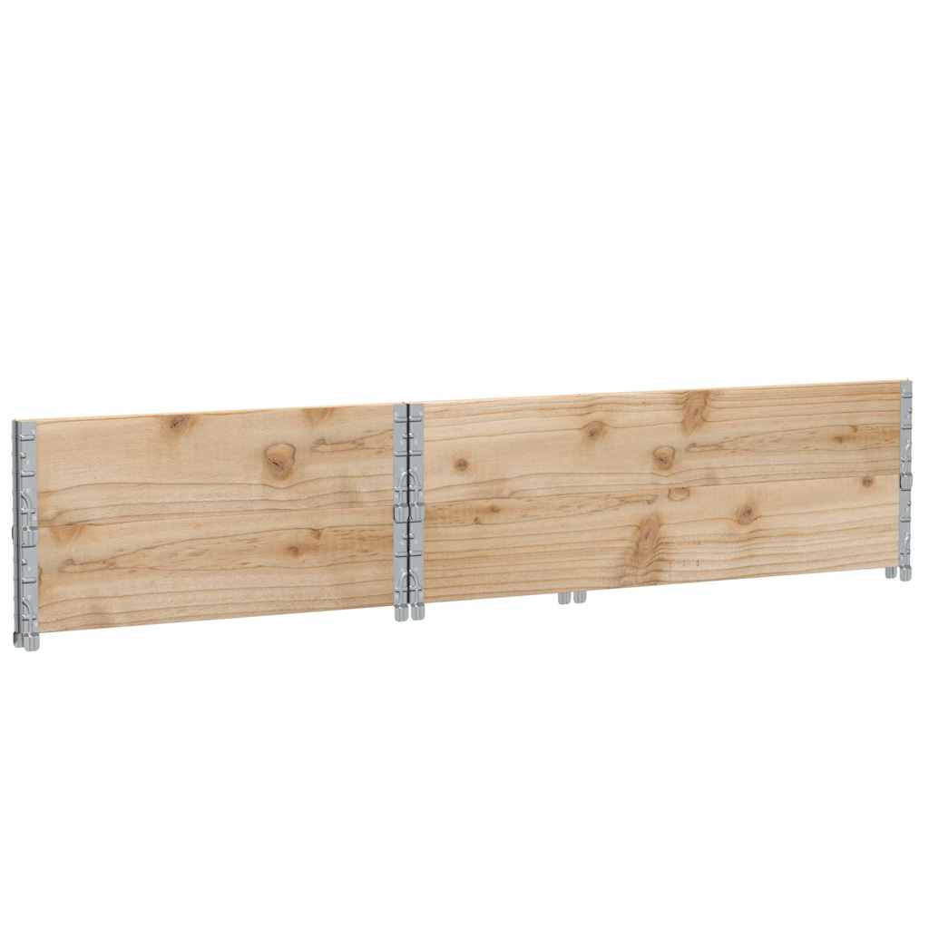 Pallekarmer 2 stk 120x80 cm heltre furu vidaXL