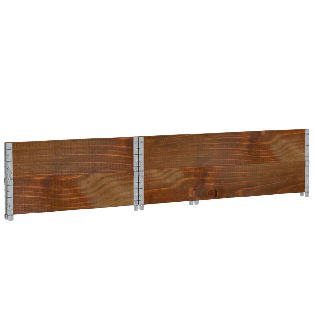 Pallekarmer 2 stk brun 120x80 cm heltre furu vidaXL