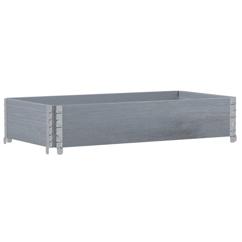 Pallekarmer grå 100x50 cm heltre furu