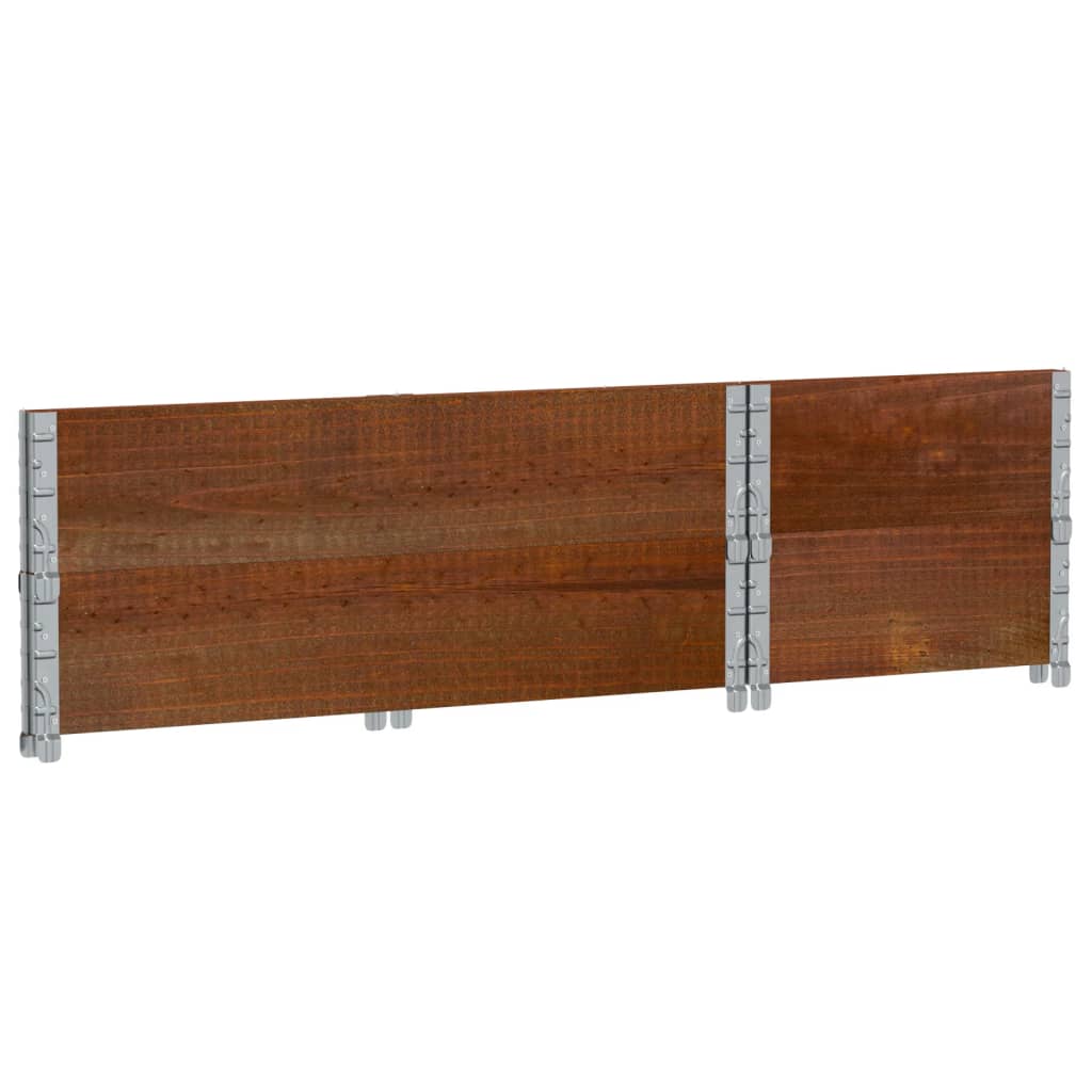 Pallekarmer 2 stk brun 100x50 cm heltre furu