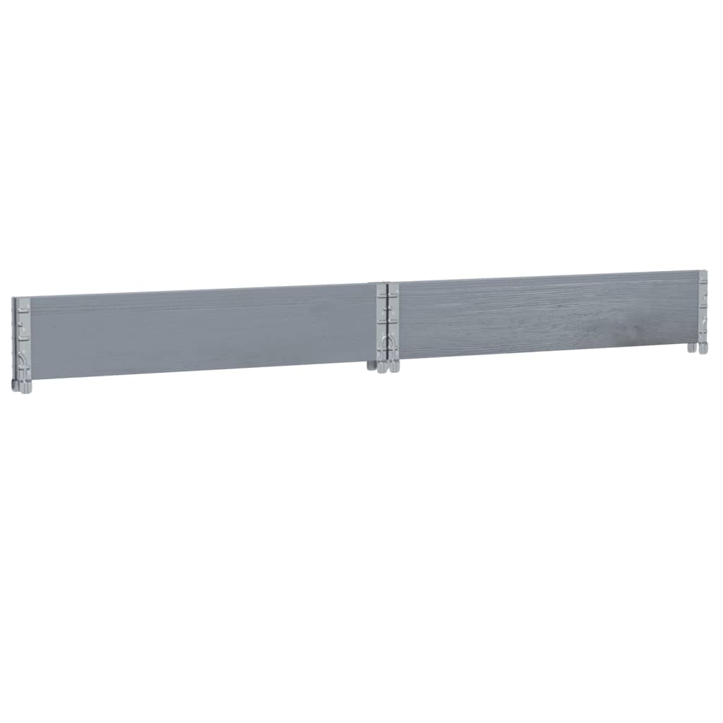 Pallekarmer grå 100x100 cm heltre furu