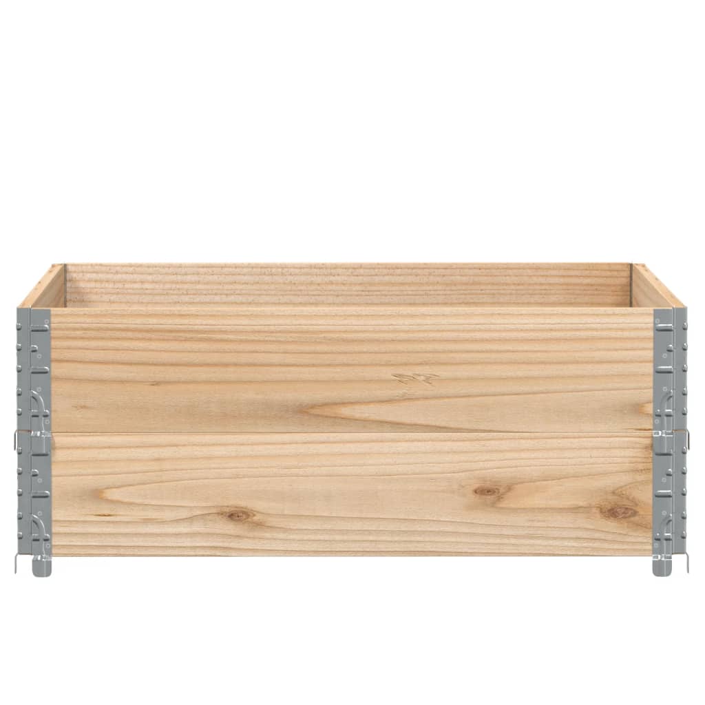 Pallekarmer 2 stk 100x100 cm heltre furu vidaXL