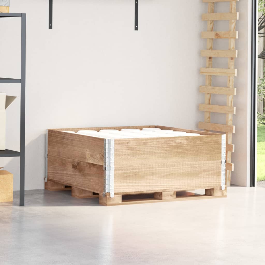Pallekarmer 2 stk 100x100 cm heltre furu vidaXL