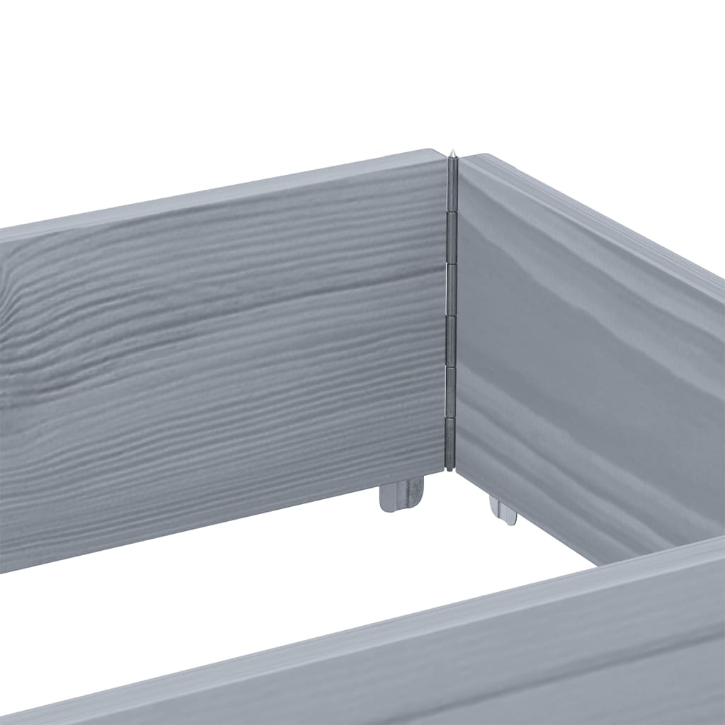Pallekarmer grå 150x50 cm heltre furu vidaXL