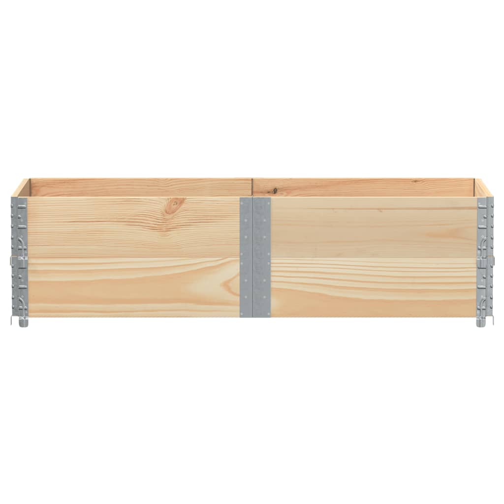 Pallekarmer 2 stk 150x50 cm heltre furu vidaXL