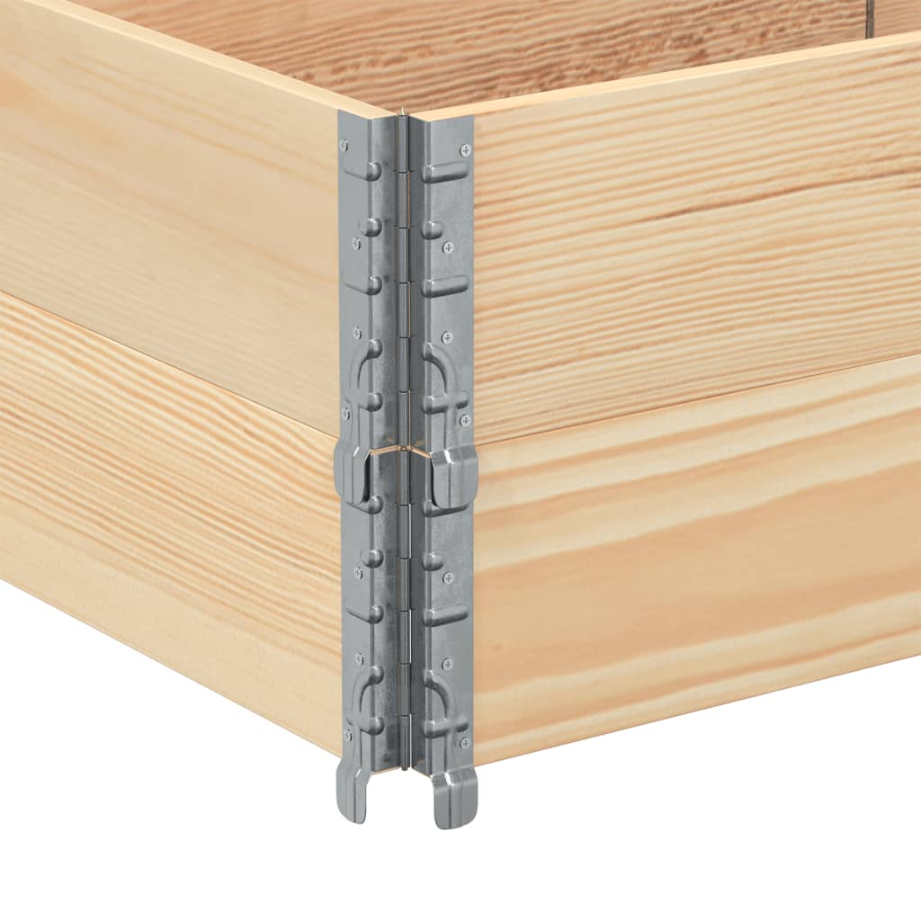 Pallekarmer 2 stk 150x50 cm heltre furu vidaXL
