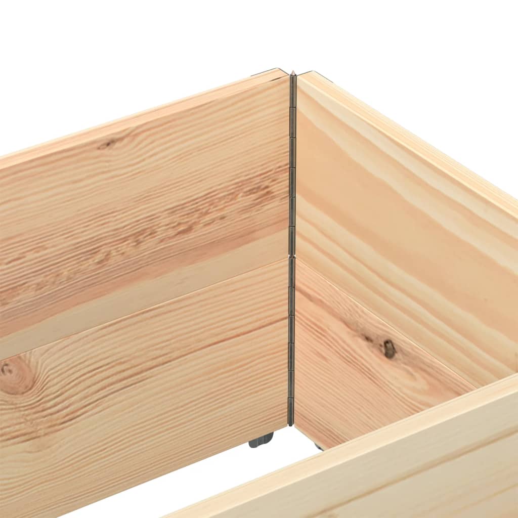Pallekarmer 2 stk 150x50 cm heltre furu vidaXL