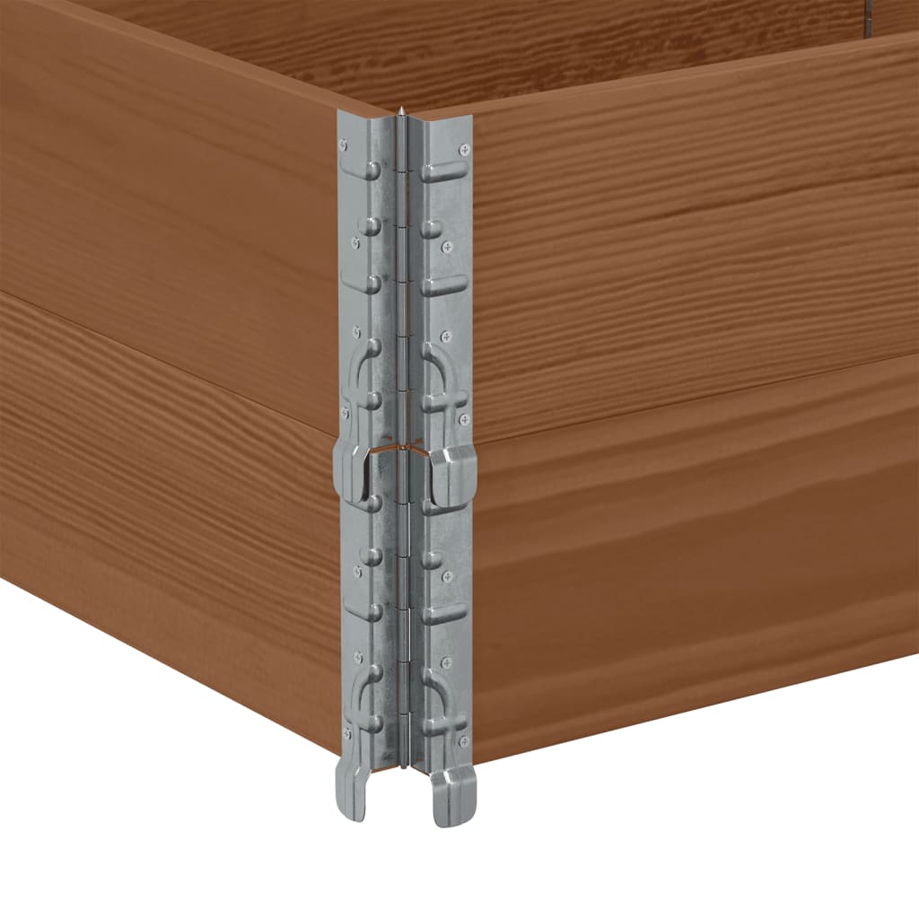Pallekarmer 2 stk brun 150x50 cm heltre furu vidaXL