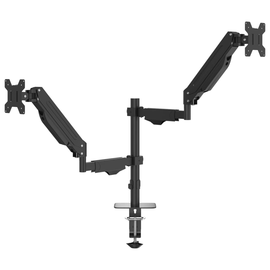 Dobbelt skjermarm for maks. 27 tommer skjerm gassfjær 20 kg