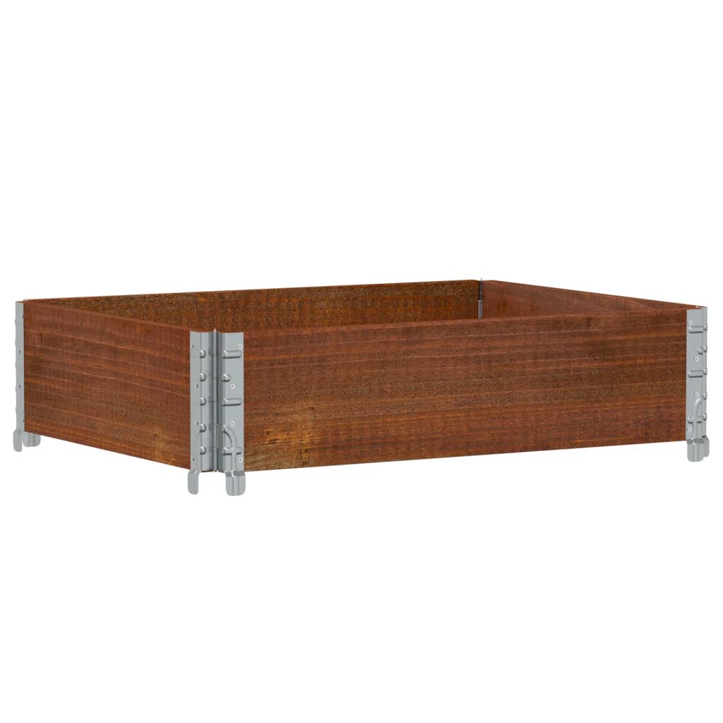 Plantekasse brun 80x60 cm heltre furu
