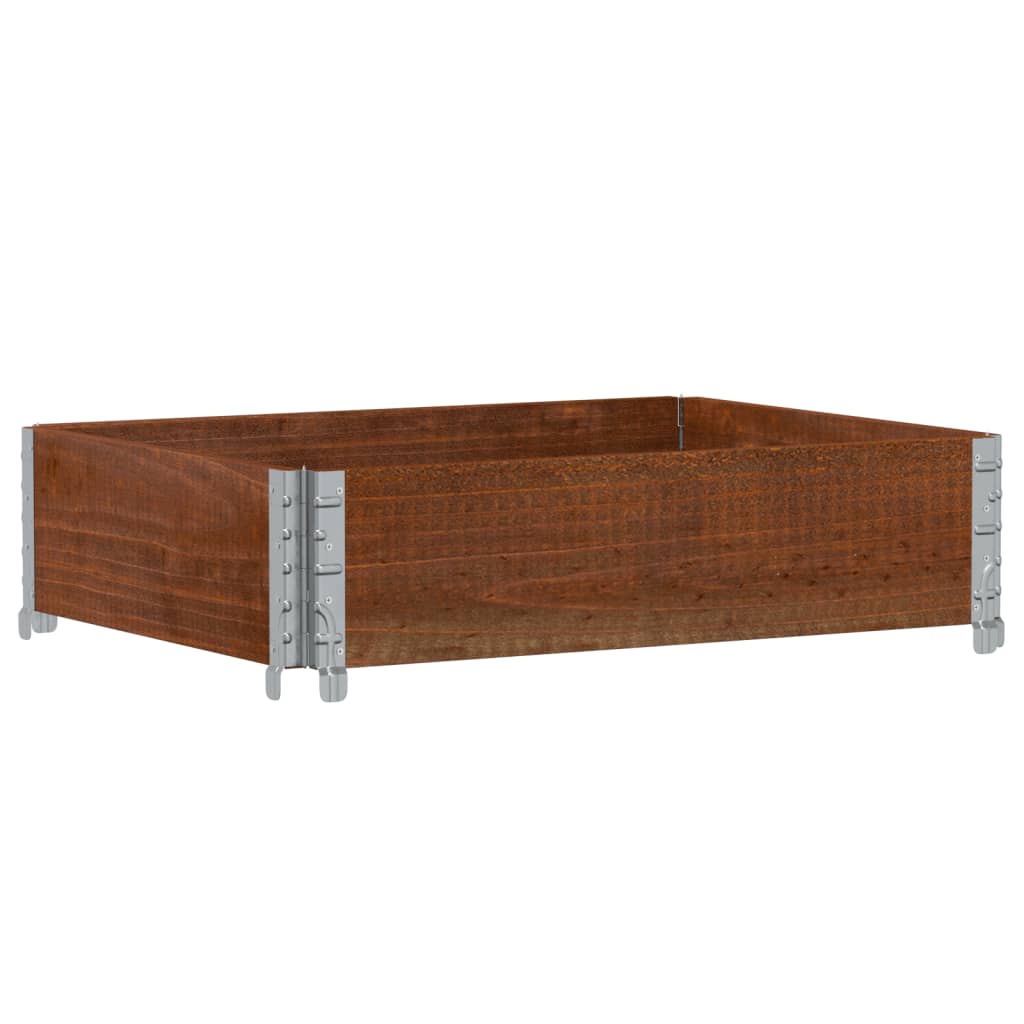 Plantekasse brun 80x60 cm heltre furu