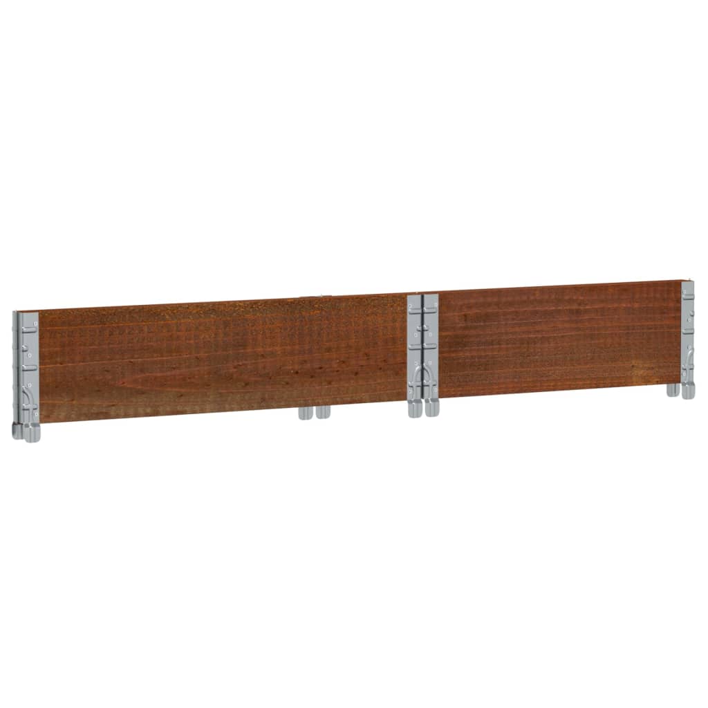 Plantekasse brun 80x60 cm heltre furu