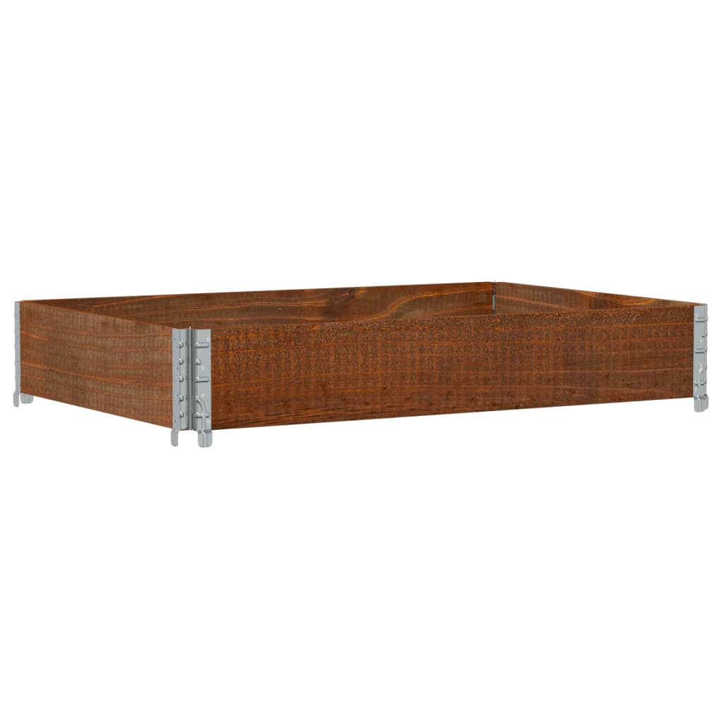 Plantekasse brun 120x80 cm heltre furu