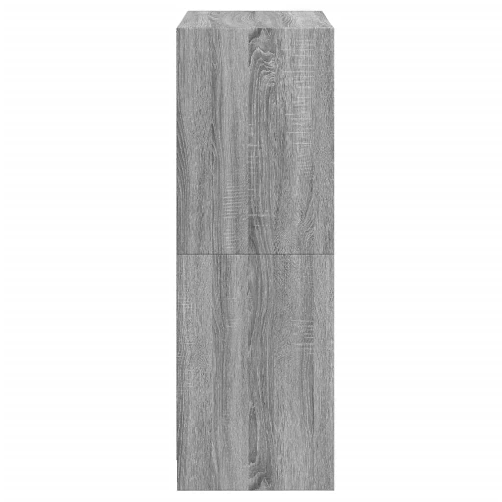 Highboard med dører grå sonoma 68x37x109 cm konstruert tre