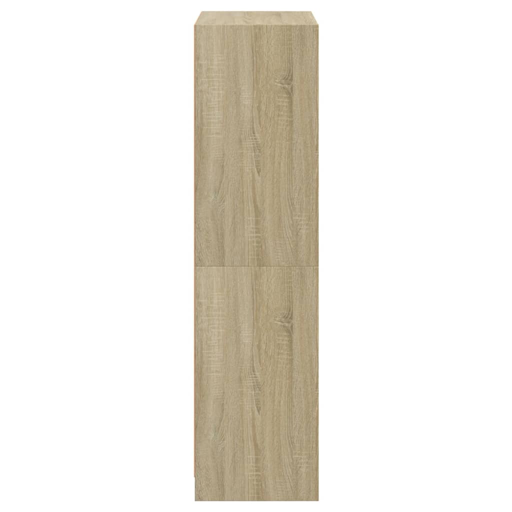 Highboard med dører sonoma eik 68x37x142 cm konstruert tre
