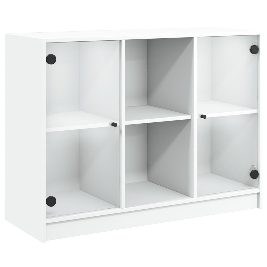 Skjenk hvit 102x37x75,5 cm konstruert tre