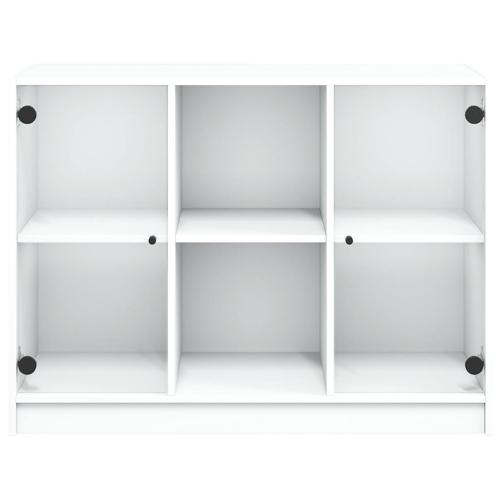 Skjenk hvit 102x37x75,5 cm konstruert tre