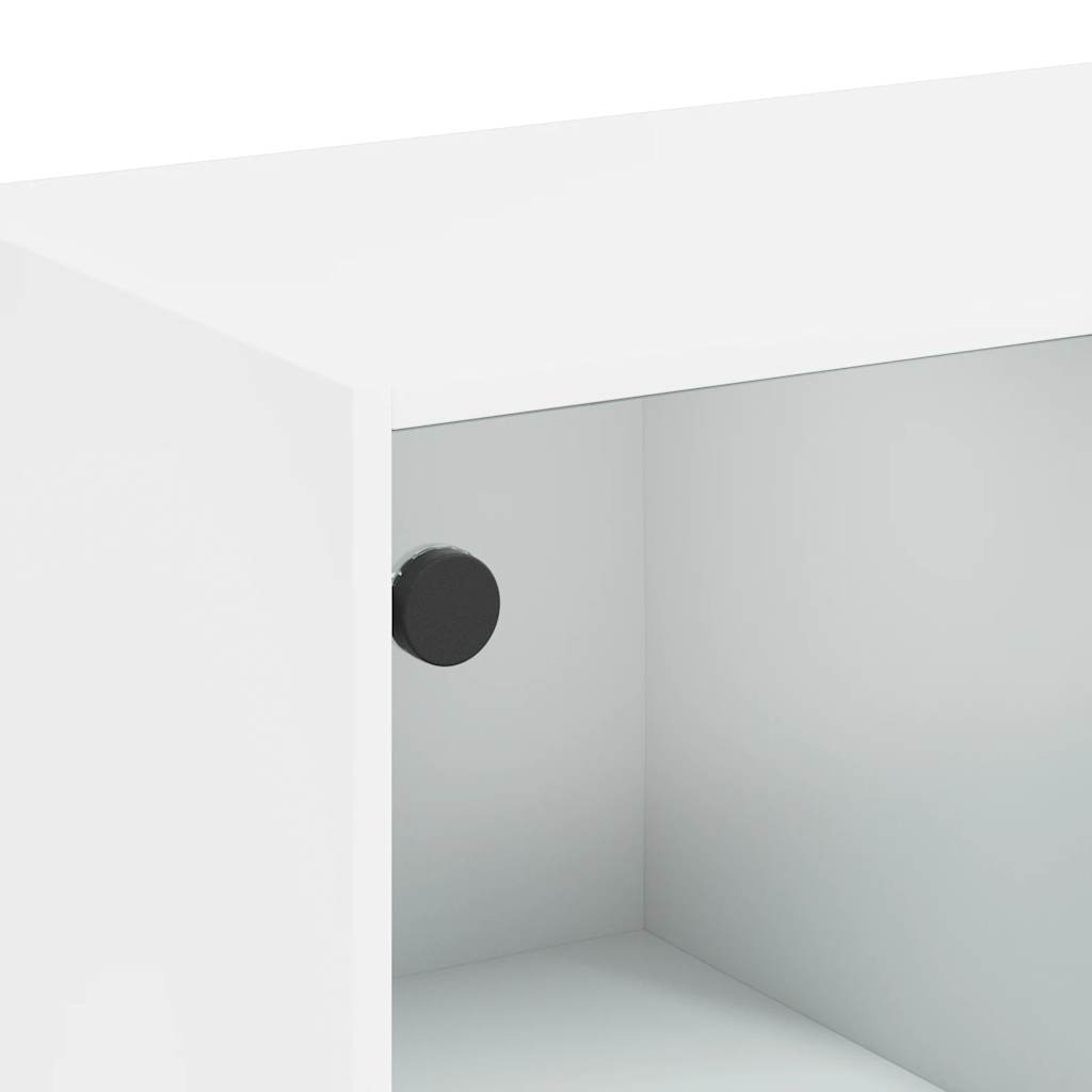 Skjenk hvit 102x37x75,5 cm konstruert tre