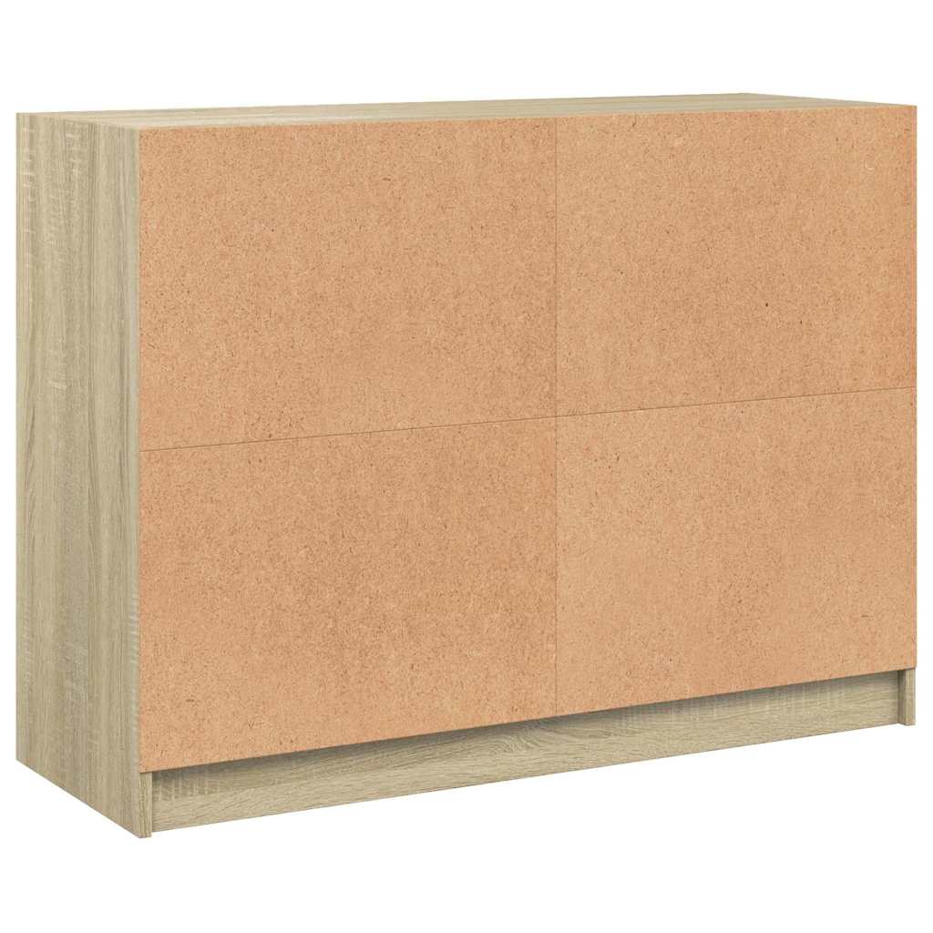 Skjenk sonoma eik 102x37x75,5 cm konstruert tre vidaXL