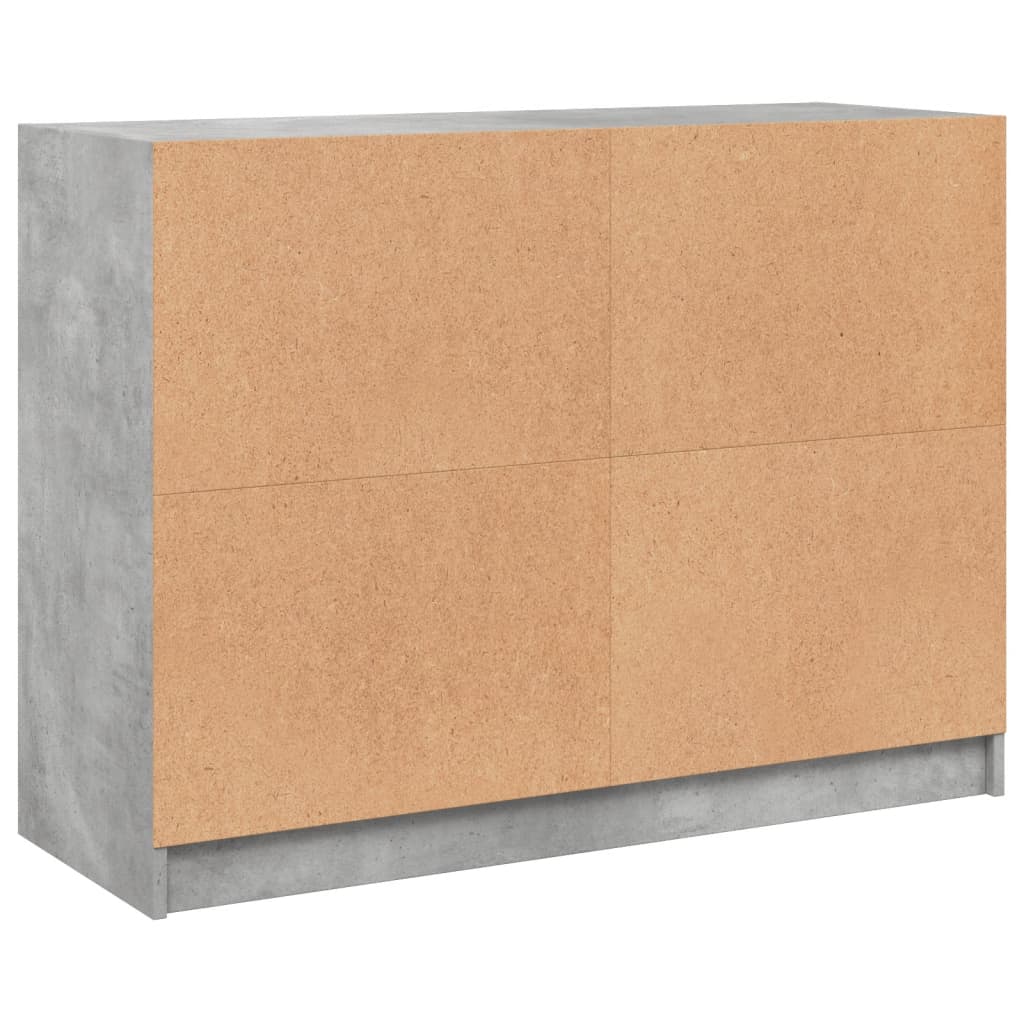 Skjenk betonggrå 102x37x75,5 cm konstruert tre