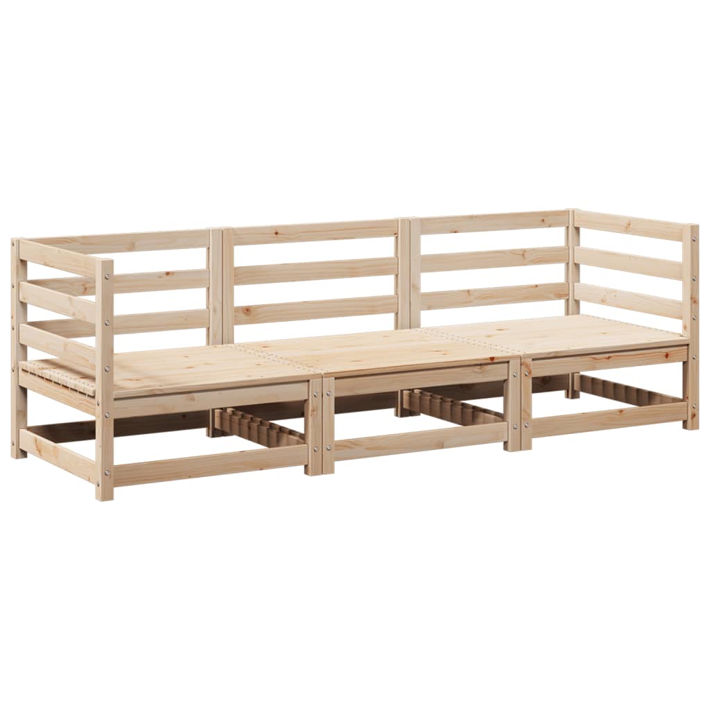 Hagesofasett 3 deler heltre furu