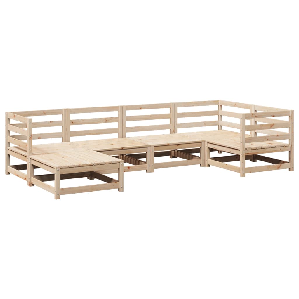 Hagesofasett 6 deler heltre furu