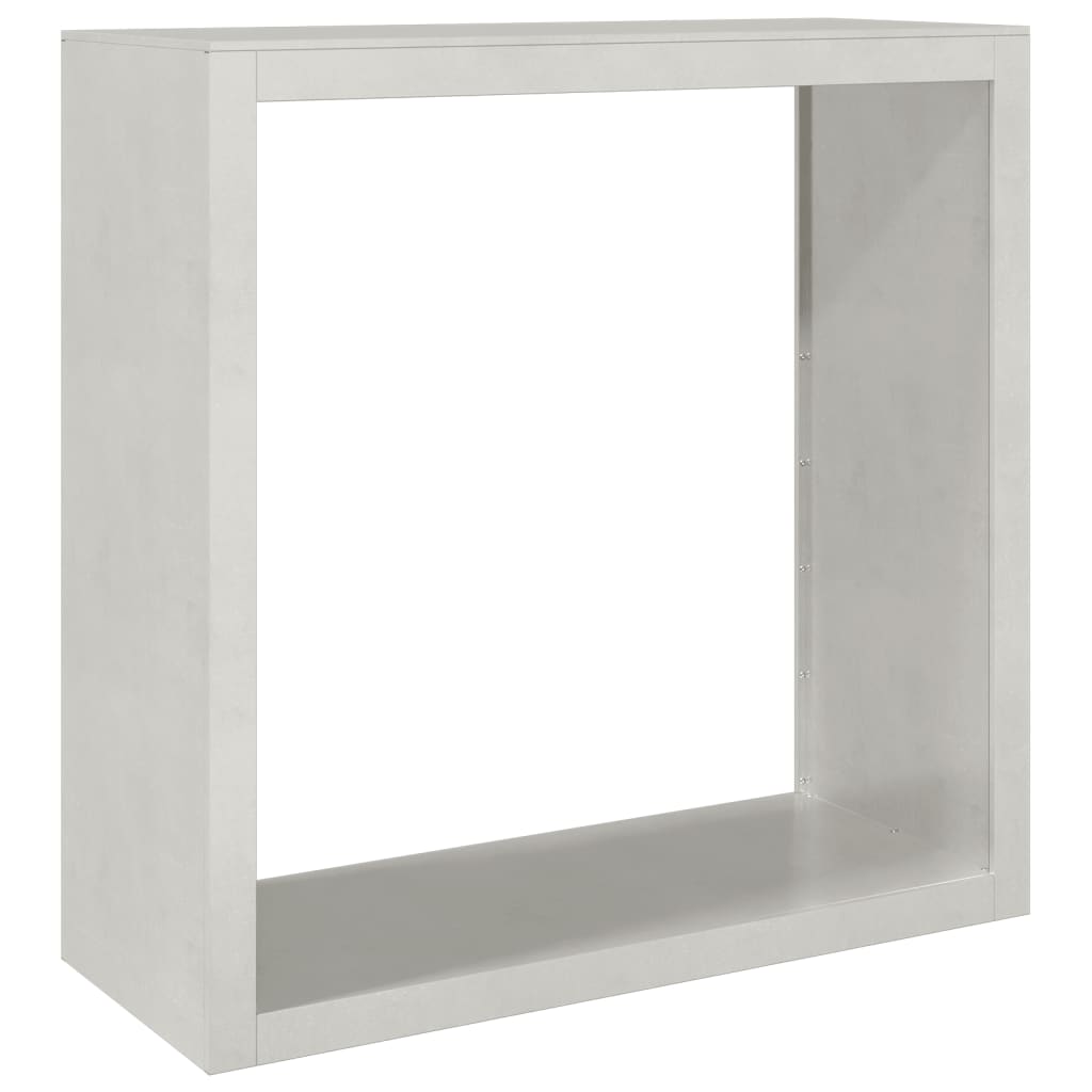 Vedstativ 100x40x100 cm rustfritt stål