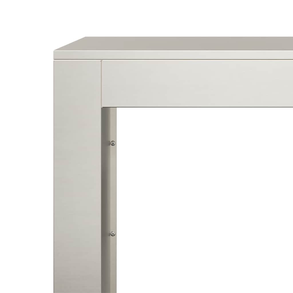 Vedstativ 100x40x80 cm oksidert stål