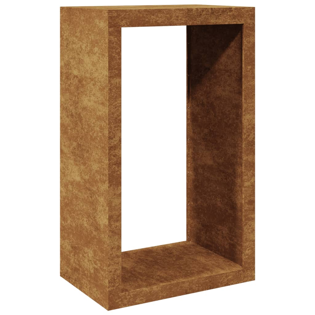Vedstativ 60x40x100 cm oksidert stål