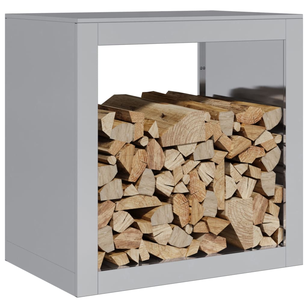 Vedstativ 60x40x60 cm galvanisert stål