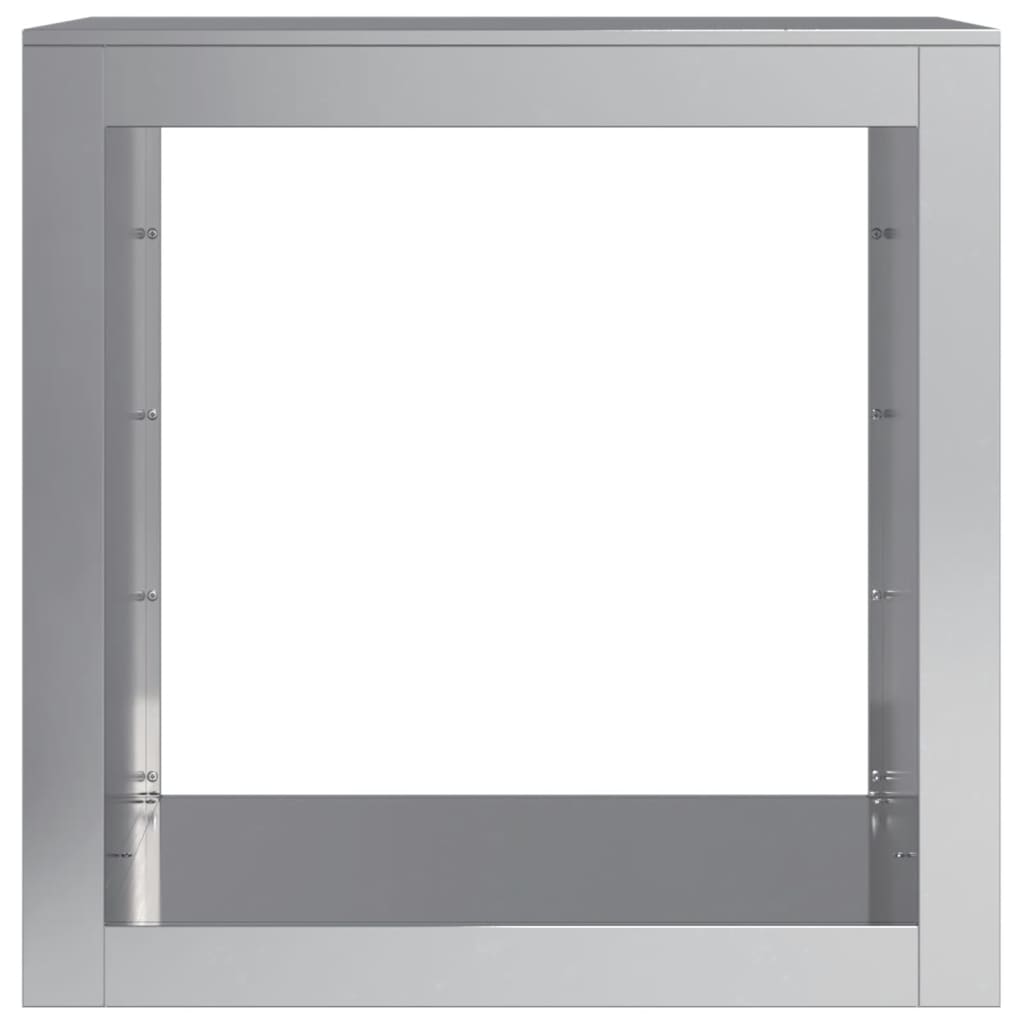 Vedstativ 60x40x60 cm galvanisert stål