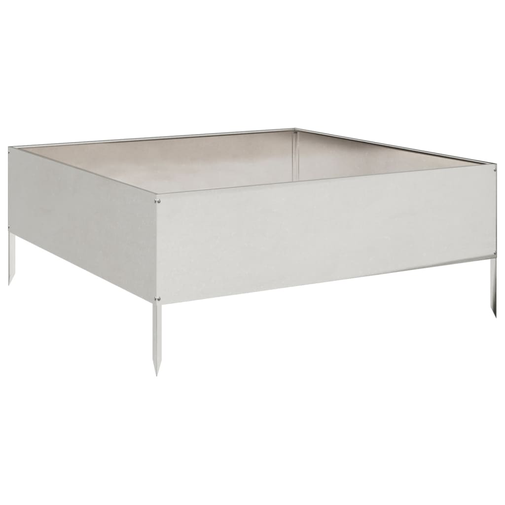 Høybed 100x100x41 cm rustfritt stål