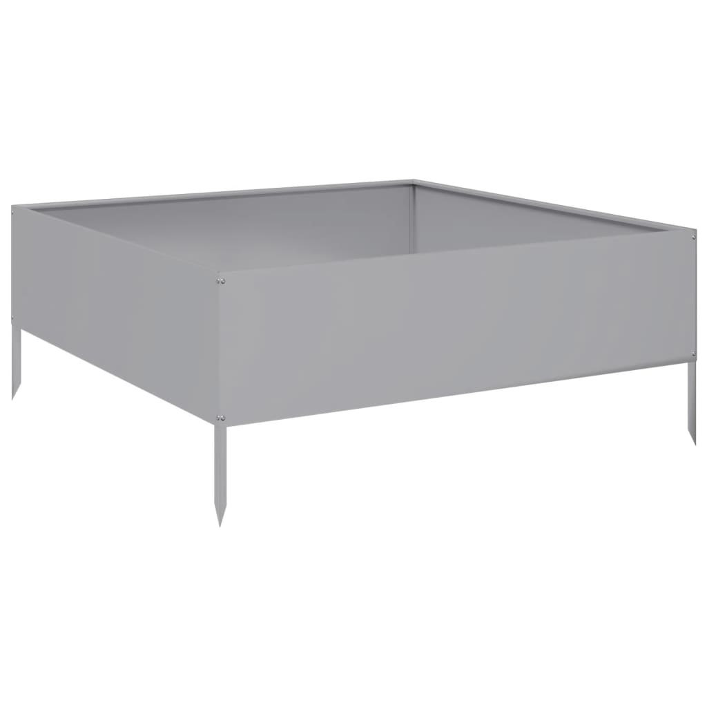 Høybed 100x100x41 cm galvanisert stål