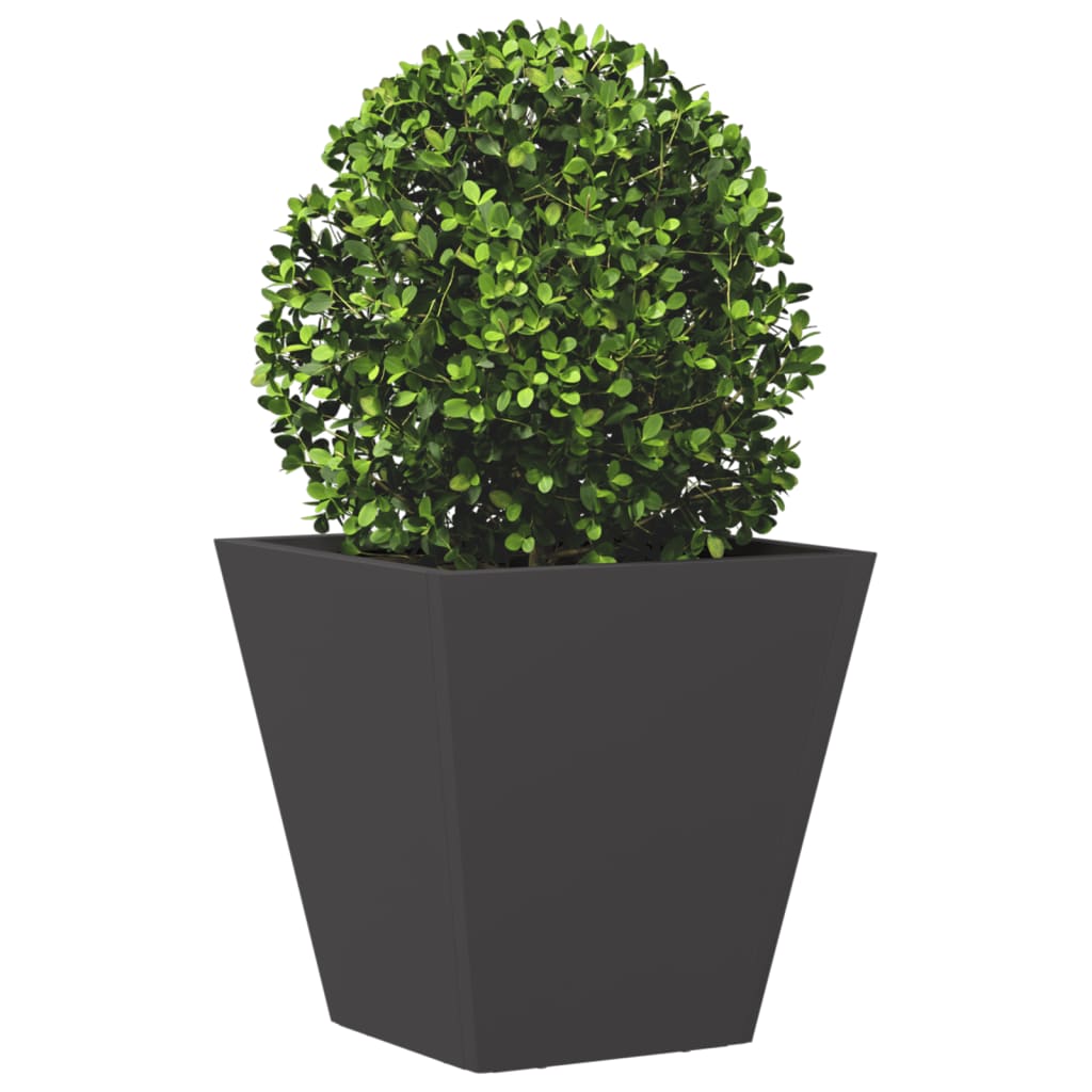 Plantekasse svart 30x30x30 cm stål